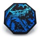 Plateau de dés CritStones Arena Blue Dragon avec illustration de dragon bleu
