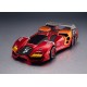 Vehículo Fire Superion G.T.R de Future GPX Cyber Formula en rojo y naranja.