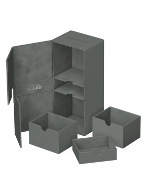 Estuche Ultimate Guard gris con bandejas extraíbles