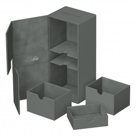 Estuche Ultimate Guard gris con bandejas extraíbles