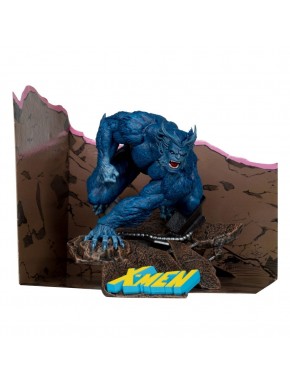 Estatua de PVC de Beast de Marvel X-Men con diorama.