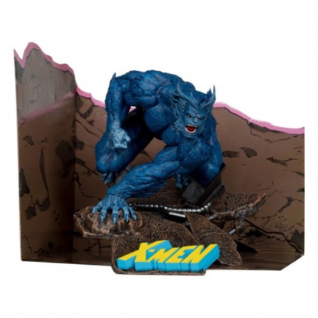 Estatua de PVC de Beast de Marvel X-Men con diorama.