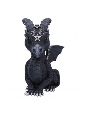 Figura negra de dragón Lucifly de Cult Cuties en poliresina