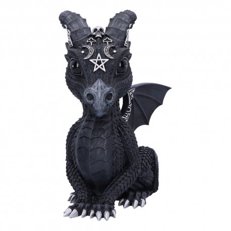 Figura negra de dragón Lucifly de Cult Cuties en poliresina