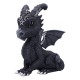 Figura negra de dragón Lucifly de Cult Cuties en poliresina