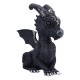 Figura negra de dragón Lucifly de Cult Cuties en poliresina