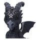 Figura negra de dragón Lucifly de Cult Cuties en poliresina