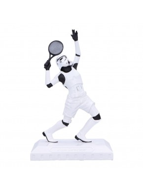 Figura Stormtrooper Serve It! con raqueta de tenis en poliresina