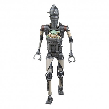 Figurines IG-12 et Grogu de Star Wars Black Series.