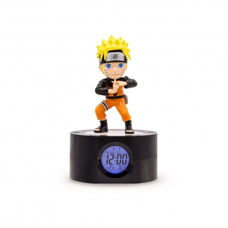 Despertador digital Naruto Shippuden con luz, figura de Naruto