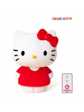 Lámpara LED Hello Kitty rojo con mando a distancia