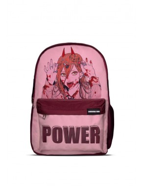 Mochila rosa de Chainsaw Man con diseño de Power