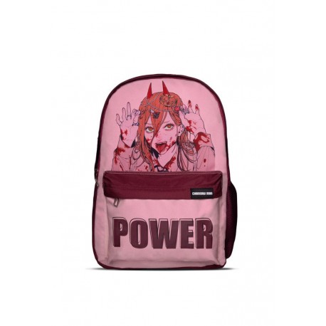 Mochila rosa de Chainsaw Man con diseño de Power