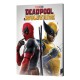 Pôster de madeira Marvel com Deadpool e Wolverine