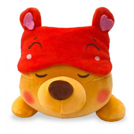 Peluche Winnie l'Ourson avec masque rouge