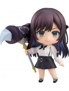 Figura articulada Nendoroid Alina Clover com maça roxa.