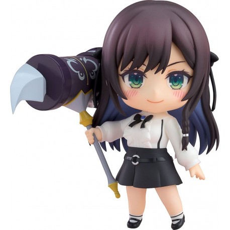 Figura articulada Nendoroid Alina Clover com maça roxa.
