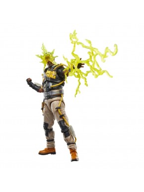 Figure Électro Marvel Legends avec effets électriques.