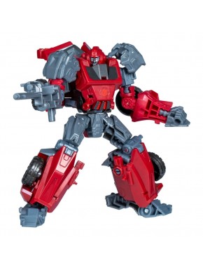 Figura Ironhide de Transformers em modos robô e veículo.
