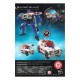 Figura Autobot Red Alert de 18 cm em modo robô e veículo.