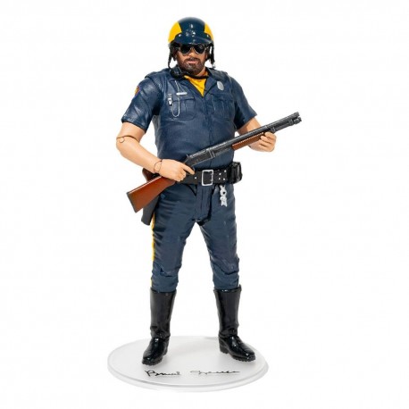 Figurine Bud Spencer en Wilbur Walsh avec fusil et uniforme de police