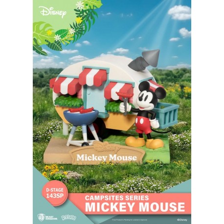 Diorama Campsite Mickey Mouse Disney en camping
