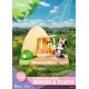 Diorama Disney Minnie y Pluto en campamento de Beast Kingdom