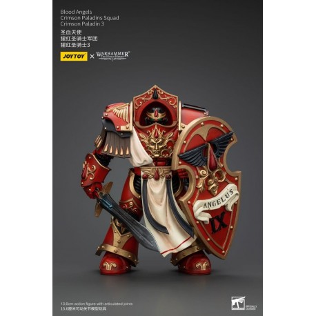 Figura articulada Warhammer Crimson Paladin 3 de 14 cm