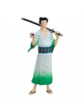 Statue de Ryuma avec kimono vert et épée