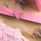 Varita réplica de Glinda de Wicked en caja rosa