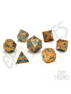 Set de dados de metal CritStones Sundered Spells