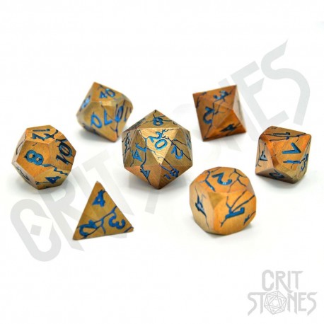 Set de dados de metal CritStones Sundered Spells
