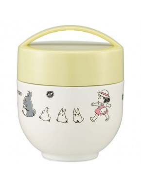 Taza termo de Mi Vecino Totoro con diseño de personajes marchando