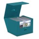 Boîte Ultimate Guard Minthive bleue ouverte avec cartes