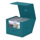 Boîte Ultimate Guard Minthive bleue ouverte avec cartes