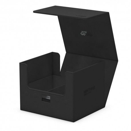 Estuche negro Ultimate Guard Minthive 30+ abierto