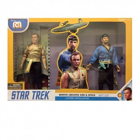 Pack figuras Star Trek Mirror Universe Spock y Kirk 20 cm