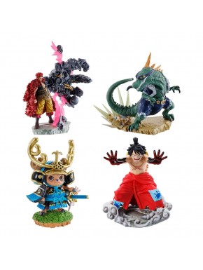 Set de 4 figuras de PVC de One Piece Petitrama Logbox