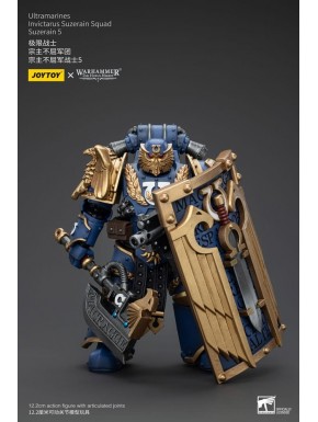 Figura articulada Ultramarines Invictarus Suzerain de Warhammer