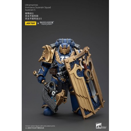 Figura articulada Ultramarines Invictarus Suzerain de Warhammer