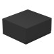 Caja Ultimate Guard Treasurehive 90+ negra abierta.