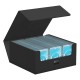 Caja Ultimate Guard Treasurehive 90+ negra abierta.