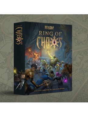 Caja del juego de mesa Ring of Chaos en inglés