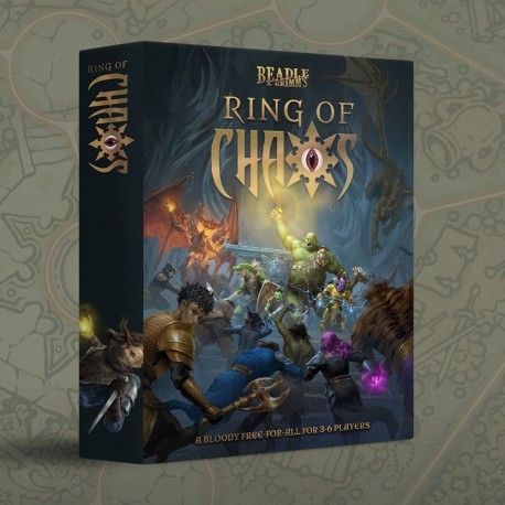 Boîte du jeu de plateau Ring of Chaos en anglais