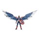 Figurine Captain America avec ailes et bouclier