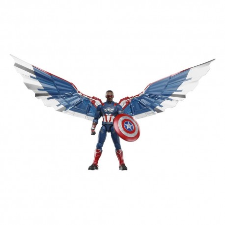 Figurine Captain America avec ailes et bouclier