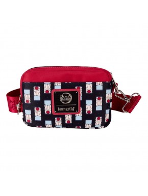 Bandolera Demon Slayer de Loungefly con estampado AOP.
