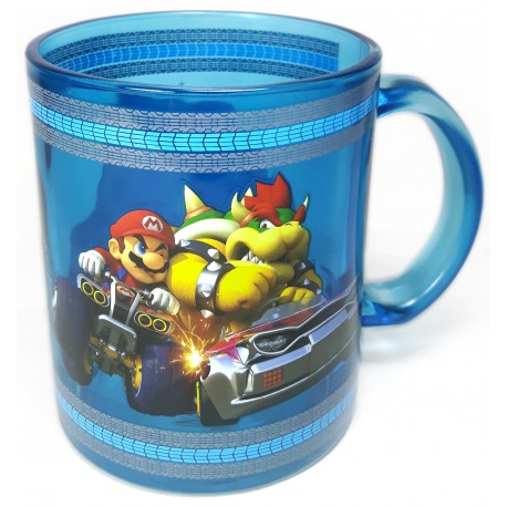 Taza Cristal Super Mario Kart