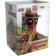 Figura de vinilo Deadpool 35 con traje beige y barril.