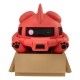 Figura Char's Zaku del Mobile Suit Gundam en rojo y negro